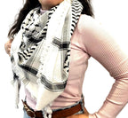 Authentic Palestinian Keffiyeh – Handmade Hirbawi Cotton Scarf from Hebron