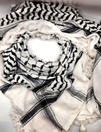 Authentic Palestinian Keffiyeh – Handmade Hirbawi Cotton Scarf from Hebron