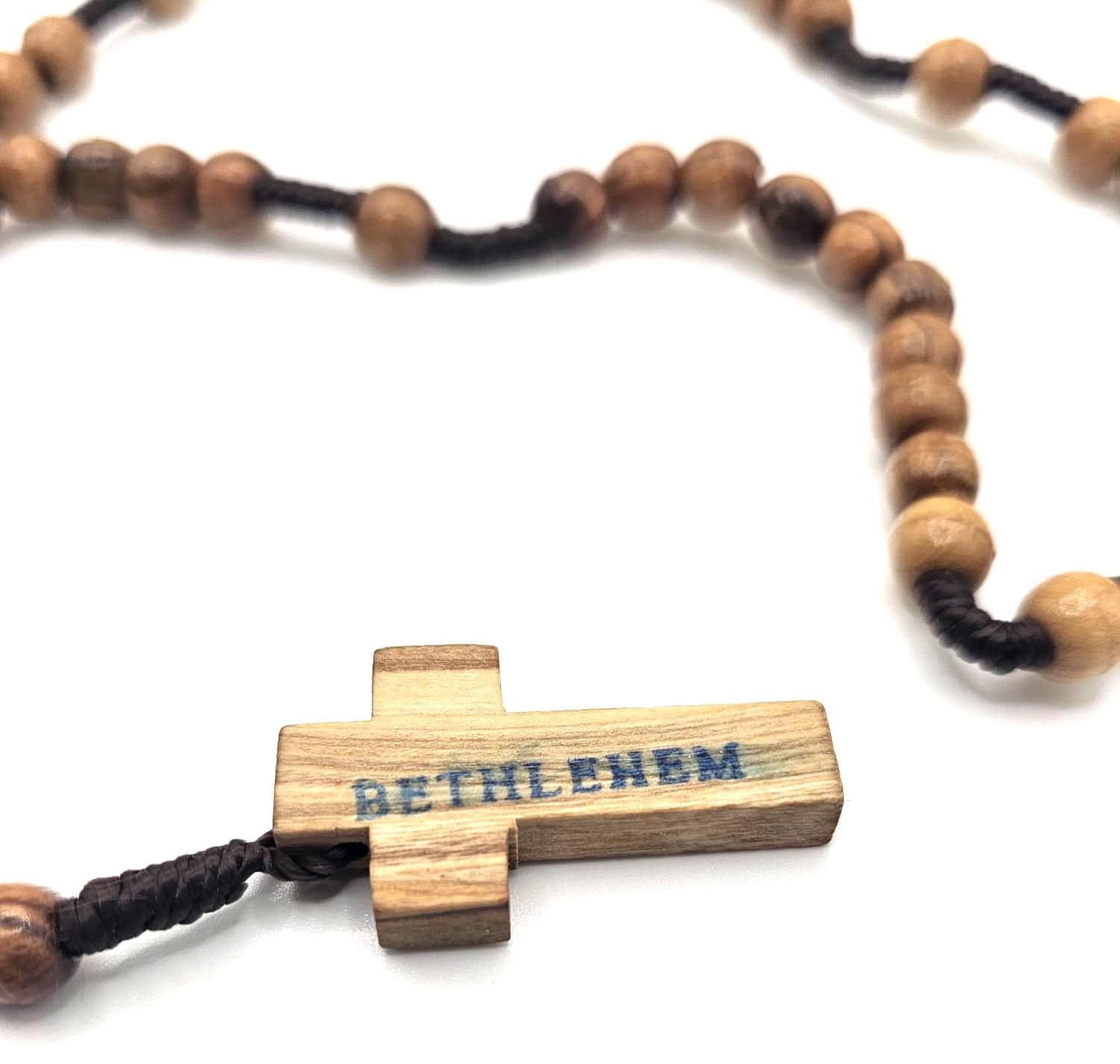 Handmade Olive Wood Rosary – Catholic Prayer Beads from Bethlehem
