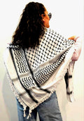 Authentic Palestinian Keffiyeh – Handmade Hirbawi Cotton Scarf from Hebron