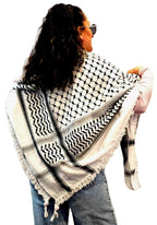 Authentic Palestinian Keffiyeh – Handmade Hirbawi Cotton Scarf from Hebron