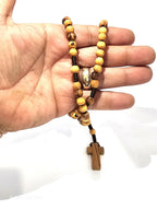 Handmade Olive Wood Rosary – Catholic Prayer Beads from Bethlehem